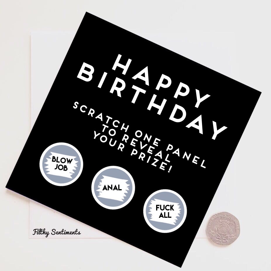 Happy Birthdat Roulette Scratch Card - BDAYSCRATCH300 