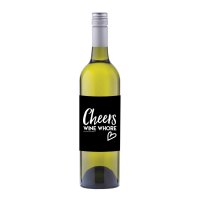 Cheers Wine Whore Wine label sticker - WL06 - E33