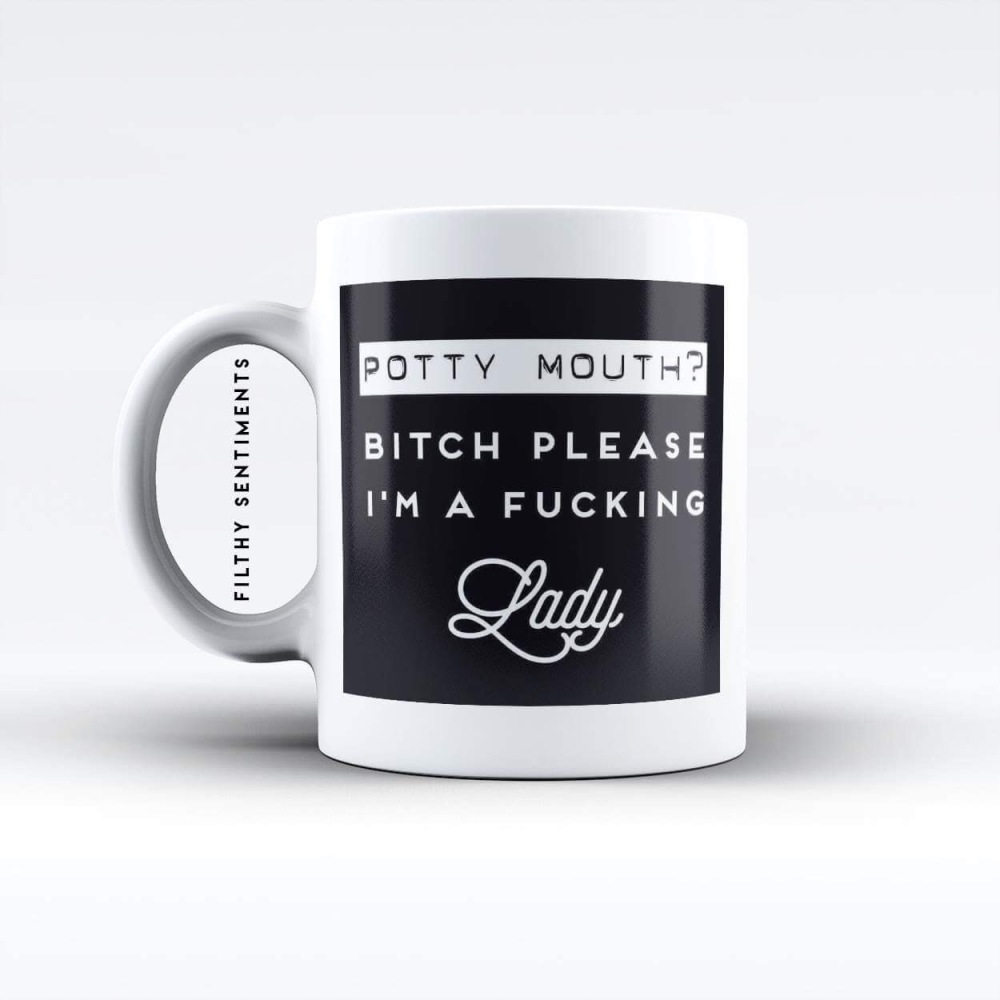 Potty mouth mug - M034POTTY