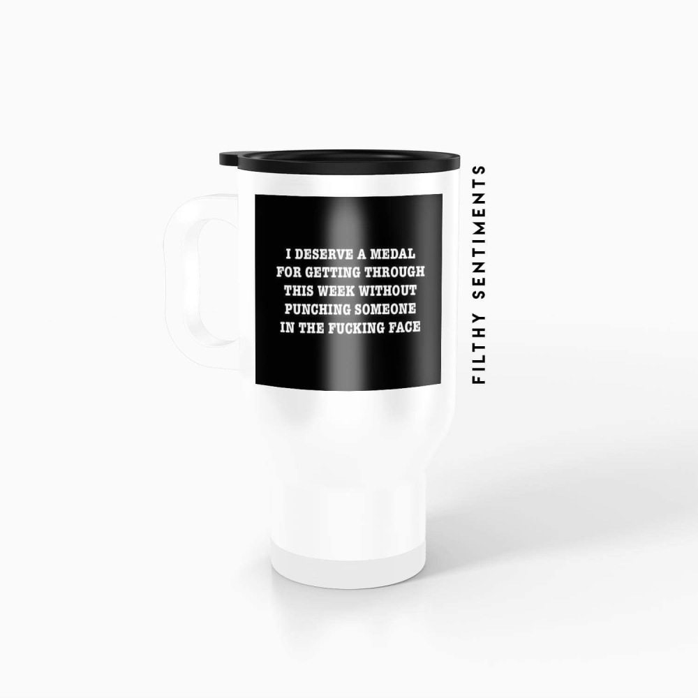 Travel mug - I deserve a medal TM012MEDAL