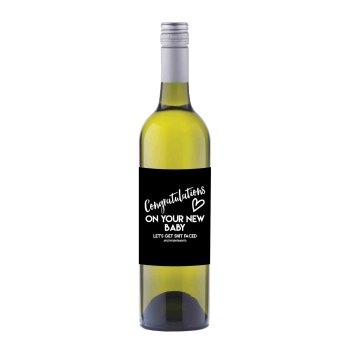 New Baby Wine label sticker - WL020 E43