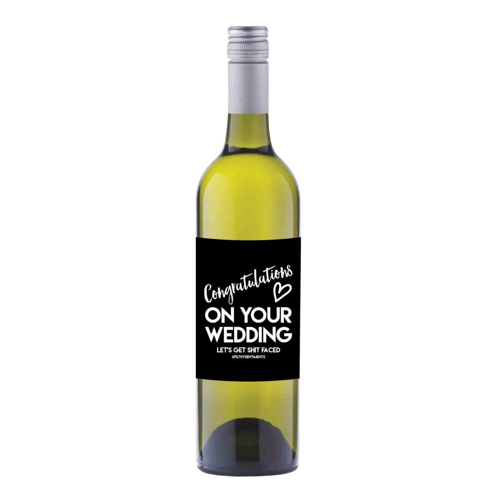 Wedding Wine label sticker - WL018