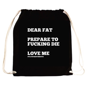 Dear Fat Drawstring Bag - D0036