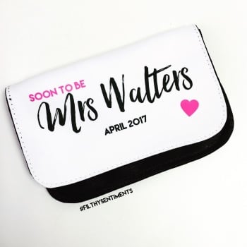 Soon to be Mrs Make up bag - D00031