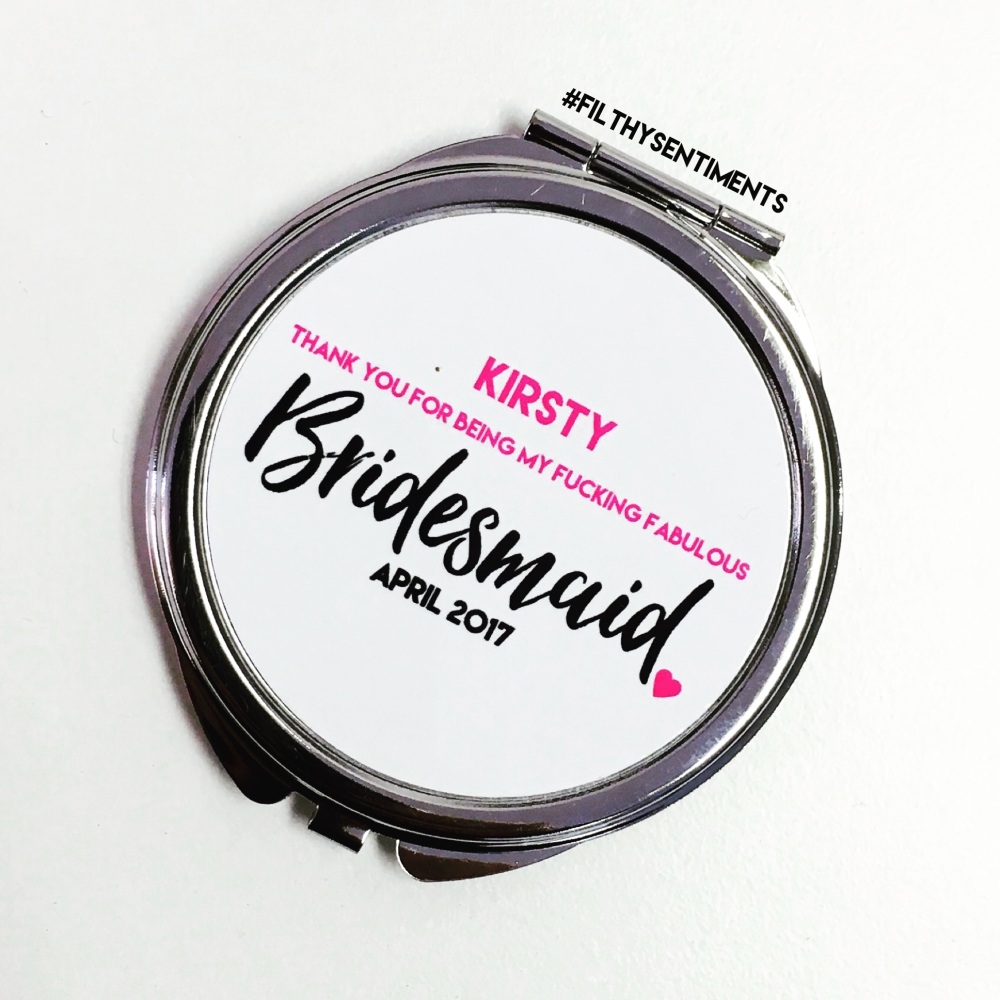 Thank you for being my bridesmaid POCKET MIRROR