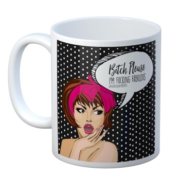 Bitch fabulous comic mug - M082