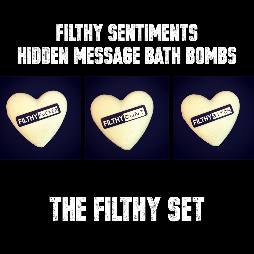 Pack of 3 FILTHY BATH BOMBS 