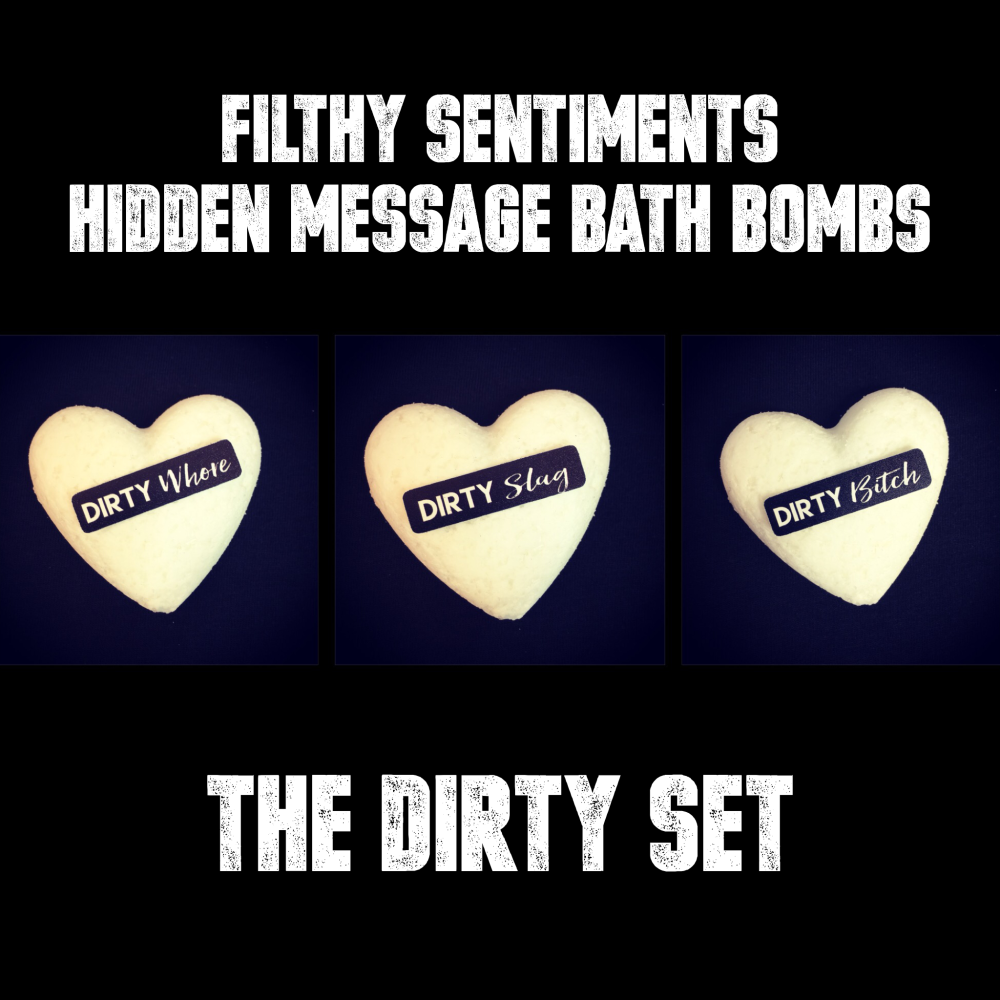 Pack of 3 DIRTY SET  BATH BOMBS - 09-10-11