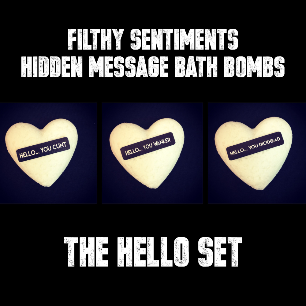 Pack of 3 HELLO BATH BOMBS - 01-02-03