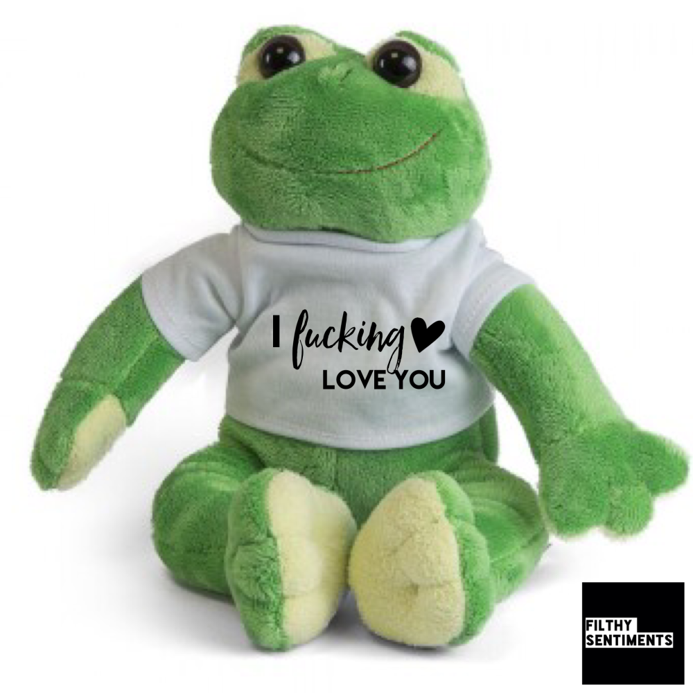 Cute FROG Teddy Bear with personalised message