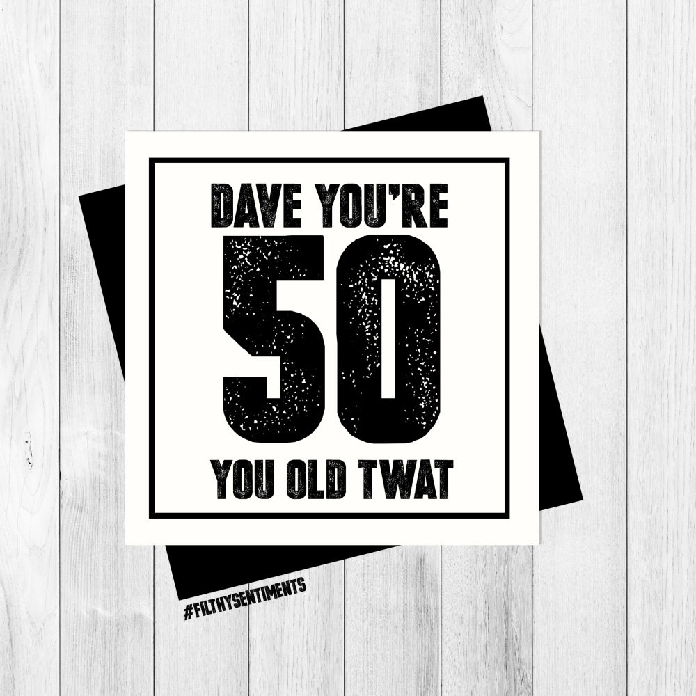 *NEW* PERSONALISED 50 CARD - PER30