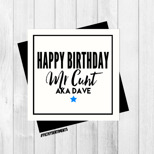 *PERSONALISED* HAPPY BIRTHDAY MALE INSULT - PER14