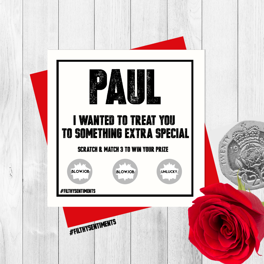 *NEW* PERSONALISED GENERIC SCRATCH CARD PER31