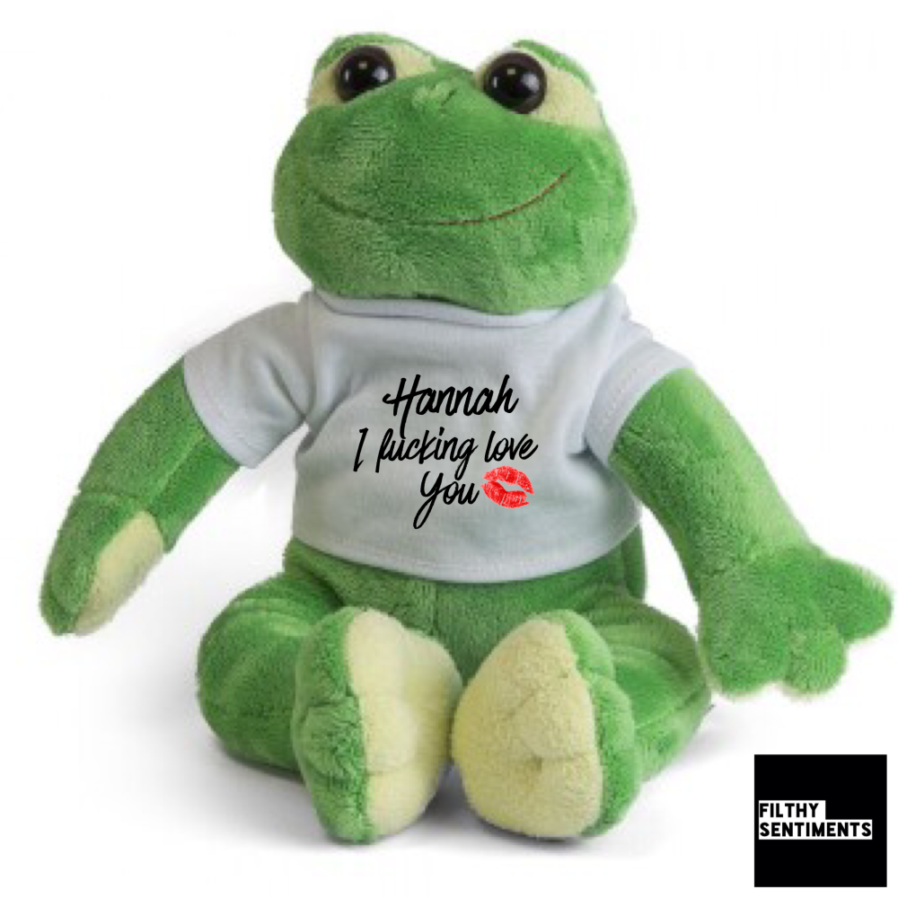 CUTE I FUCKING LOVE YOU PERSONALISED SOFT TOY