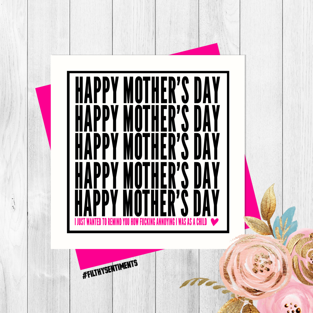 Annoying Mother’s Day card - PER56