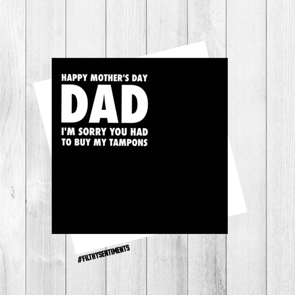 HAPPY MOTHERS DAY DAD CARD - FS146