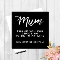 Step Mum thank you card FS230 - G0041