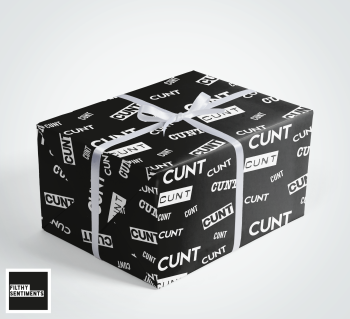 Cunt wrapping paper & gift tags - Pack of 2 - C00035