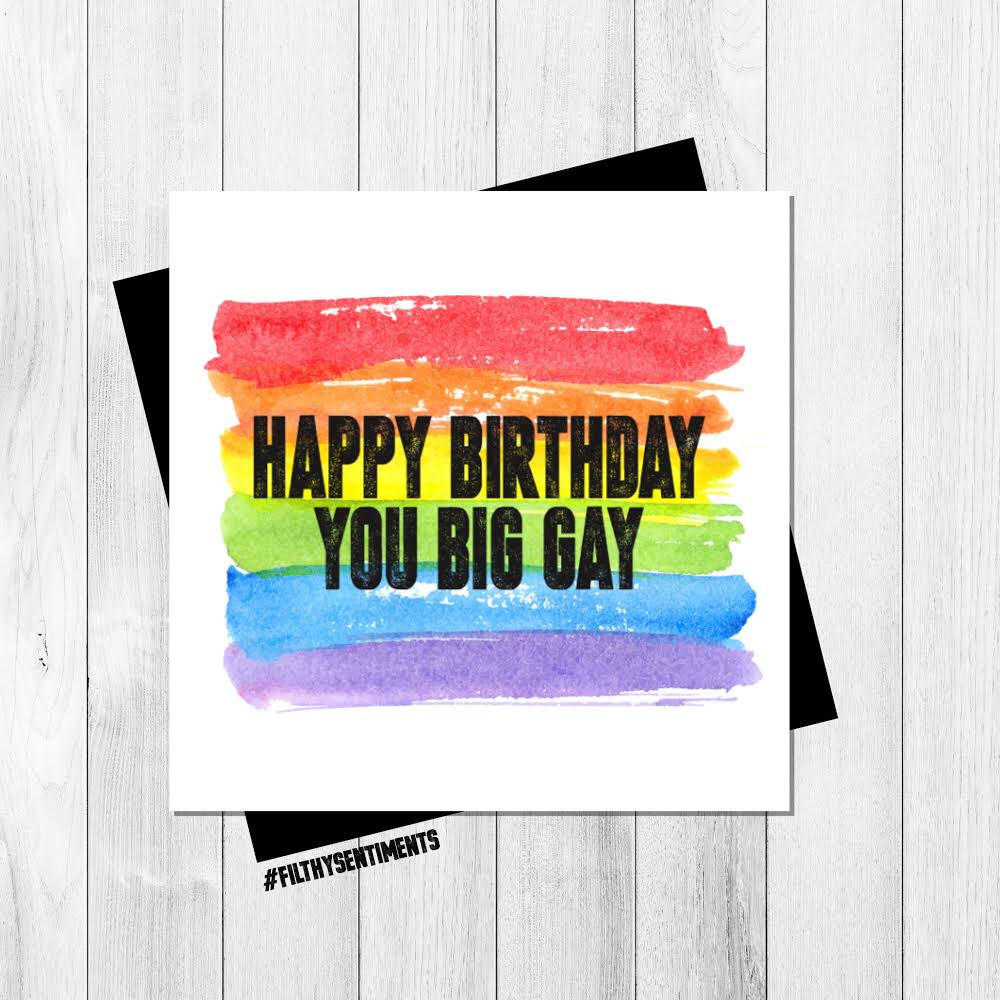 BIG GAY CARD - FS326 - H0043