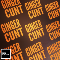 Ginger Cunt Neon Orange Wrapping Paper - C0022