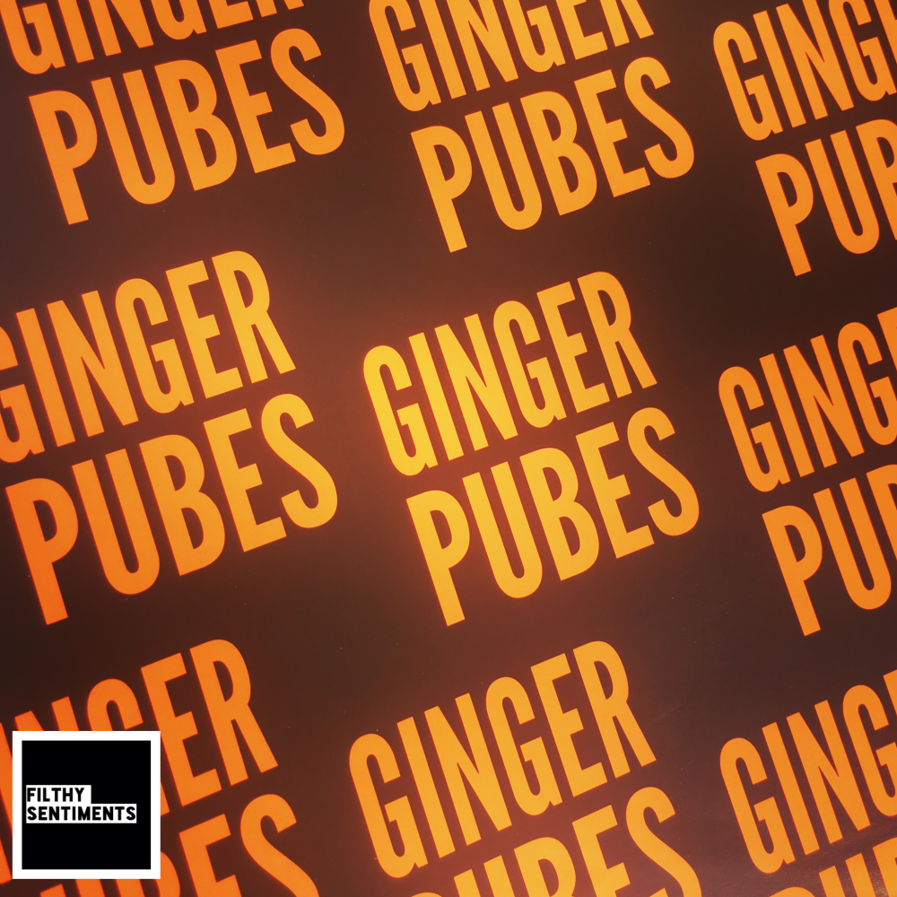 Ginger Pubes Neon Orange Wrapping Paper 