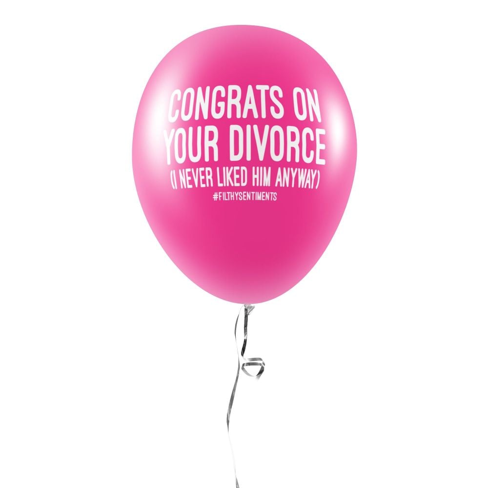 DIVORCE BALLOONS (Pack of 5) - C00026