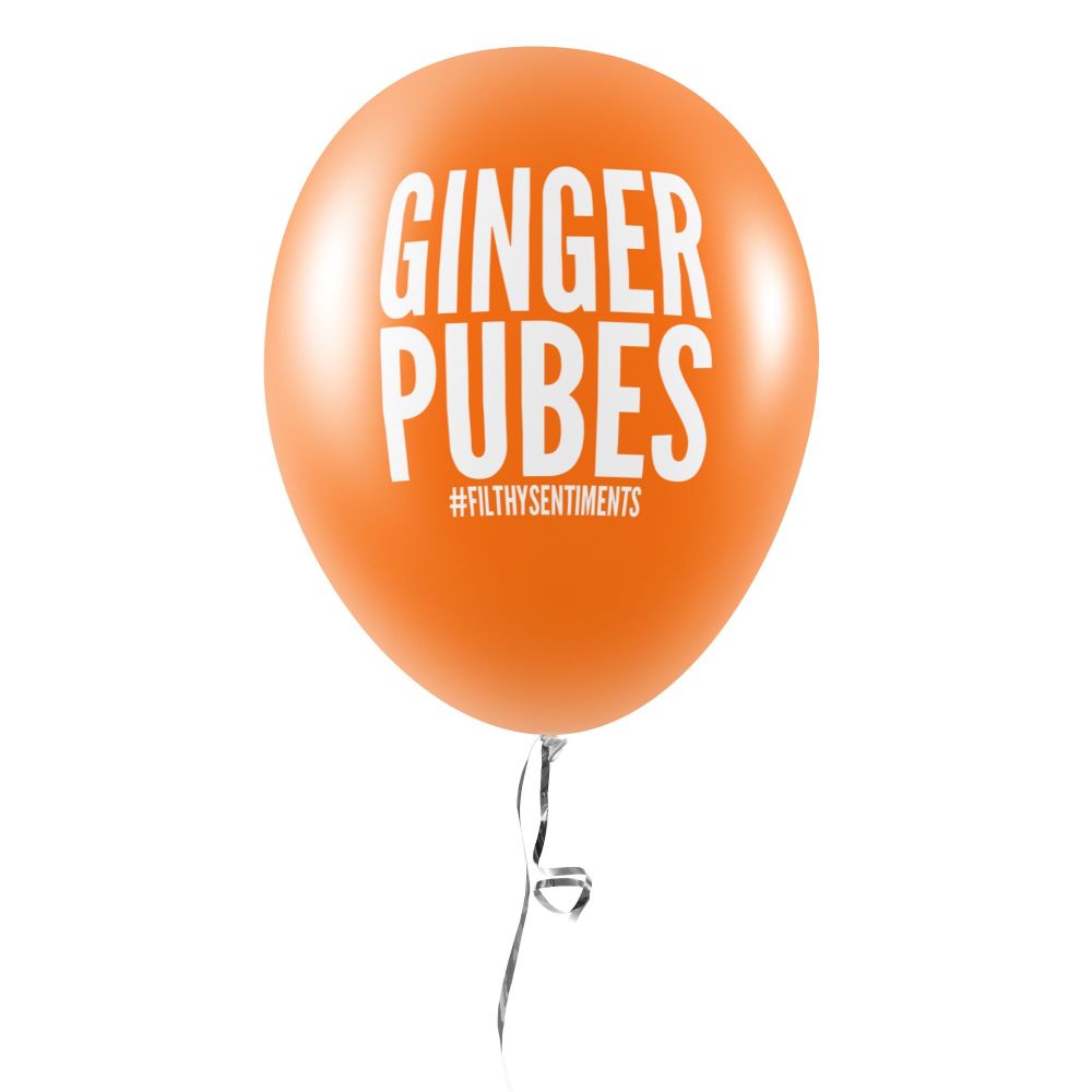 GINGER PUBES BALLOONS (Pack of 5) - 