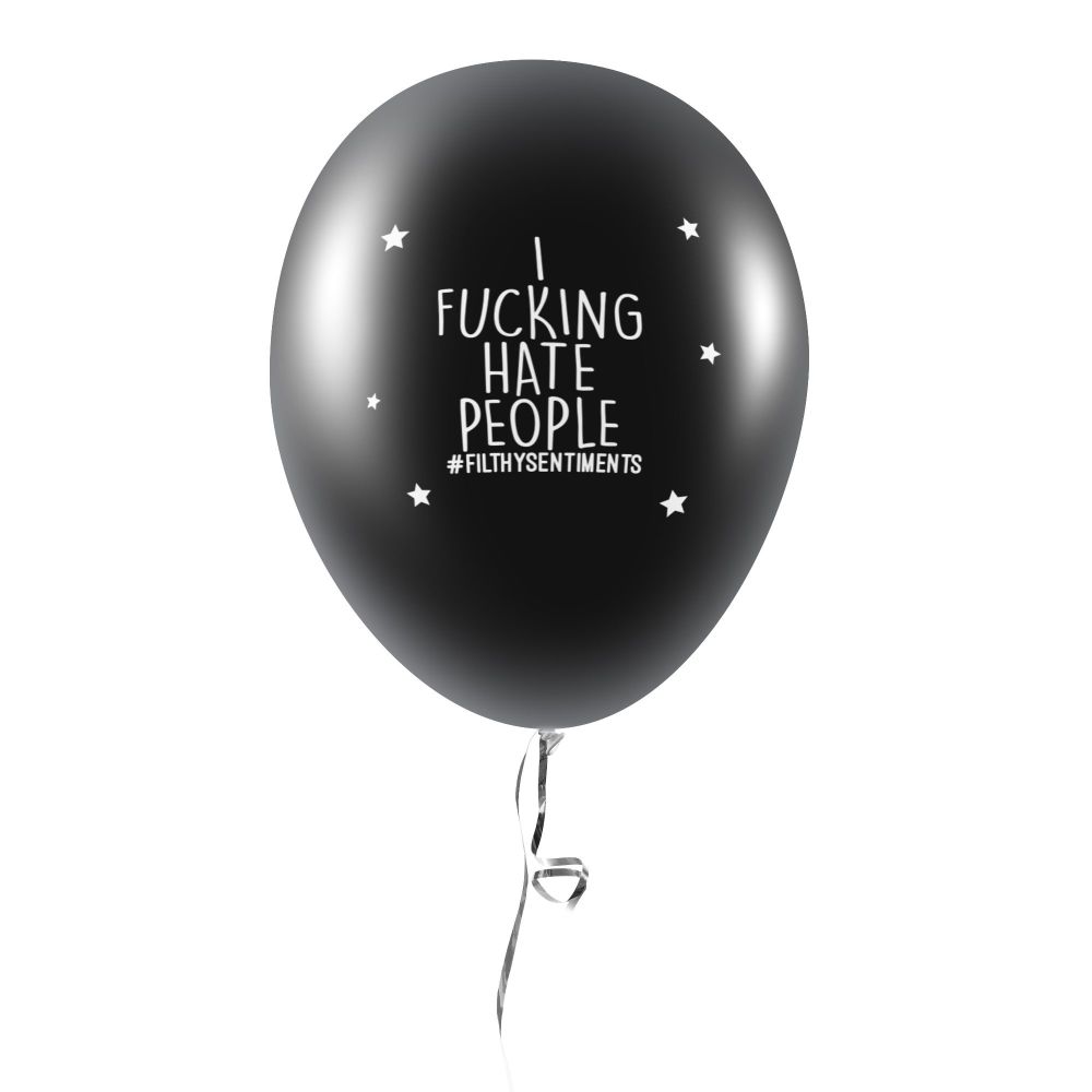 I FUCKING HATE PEOPLE BALLOONS (Pack of 5) - 
