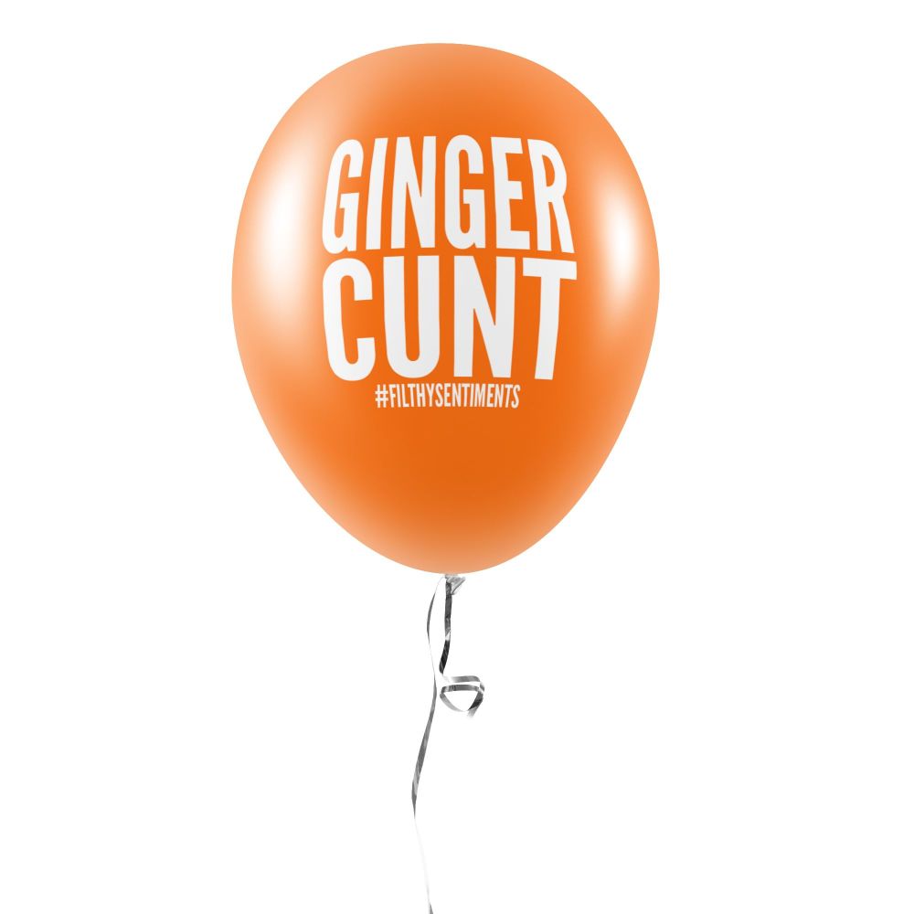 GINGER CUNT BALLOONS (Pack of 5) - 