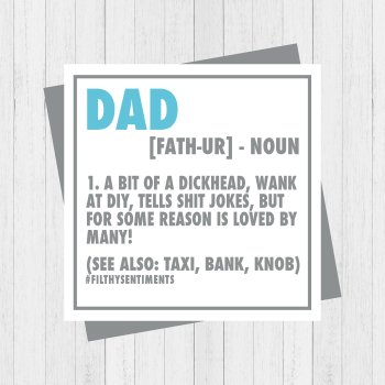 Dad NEW NOUN card  - PER83