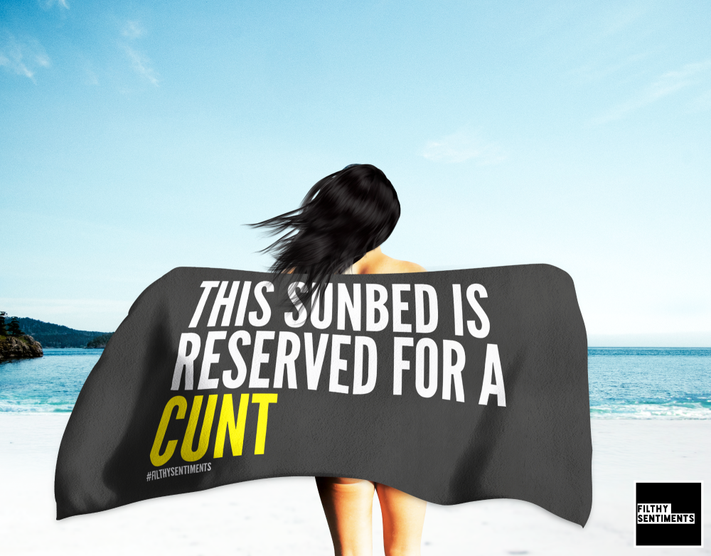 CUNT RESERVED TOWEL