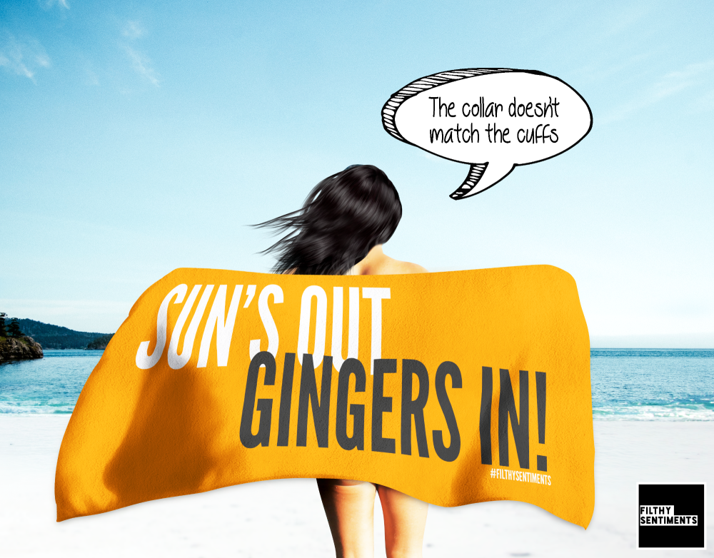 SUN'S OUT GINGERS IN TOWEL/K011