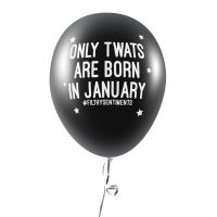BORN IN JANUARY BALLOONS (Pack of 5) C0031