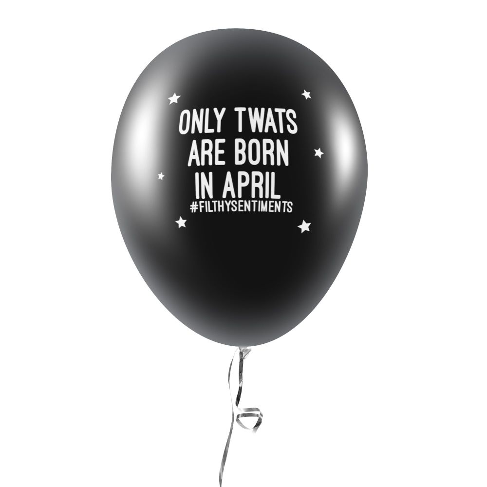 BORN IN APRIL BALLOONS (Pack of 5) C0036