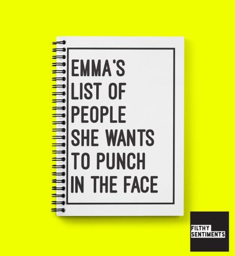 LIST NOTEBOOK PERSONALISED - N002