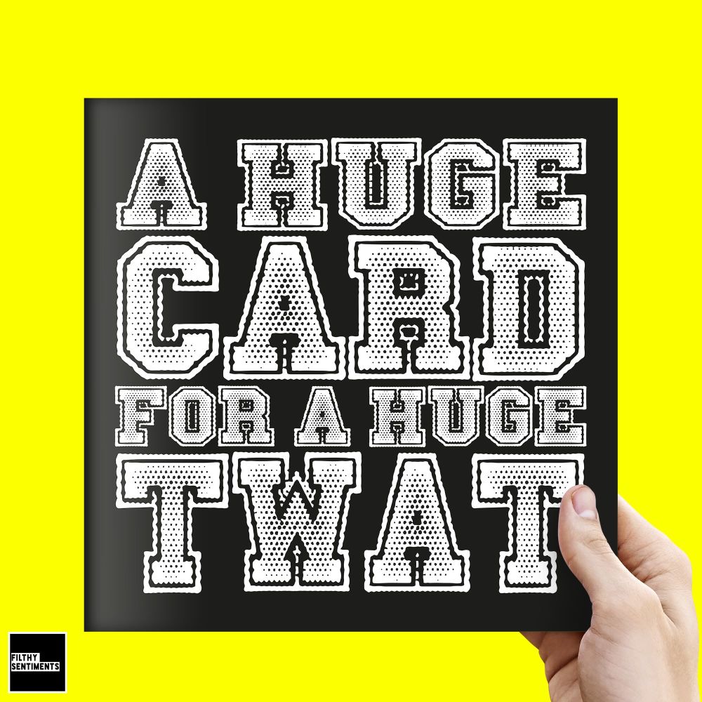 JUMBO XL TWAT CARD - FS330