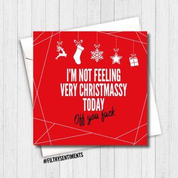 FEELING CHRISTMASSY RED CARD - FS356