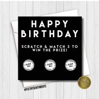Birthday Fuck all scratch card - FS189 - G0049