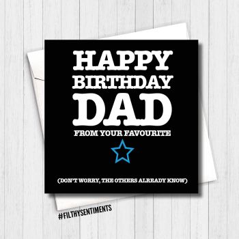 Happy Birthday Dad, they all know card -  FS169 - G0032
