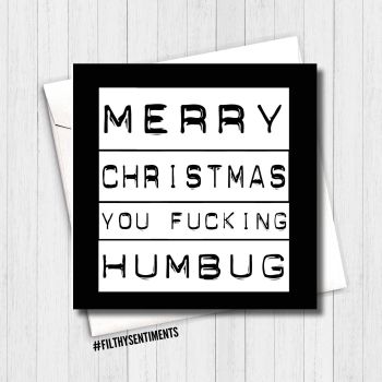 Humbug card XMAS10 - R0048