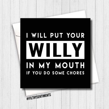 I WILL IN MY MOUTH CARD - FS163 H0025