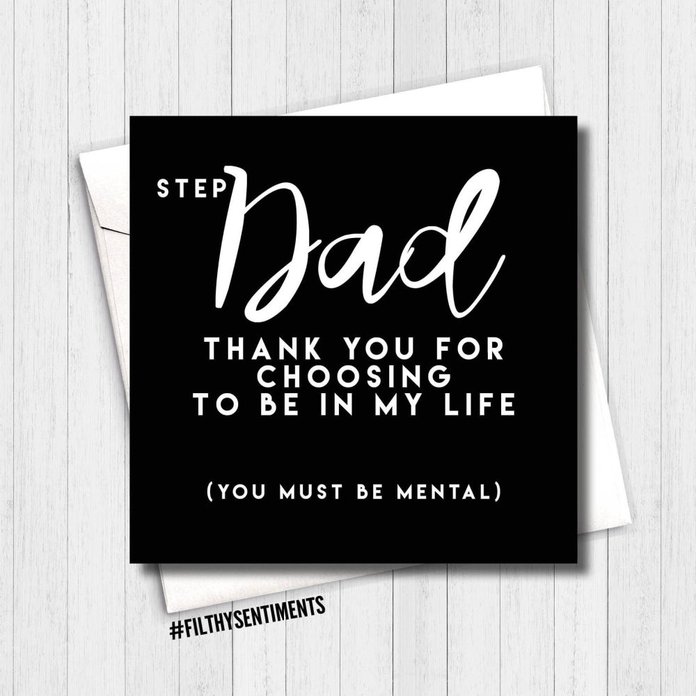 Step Dad thank you card SDTY222  - G0044