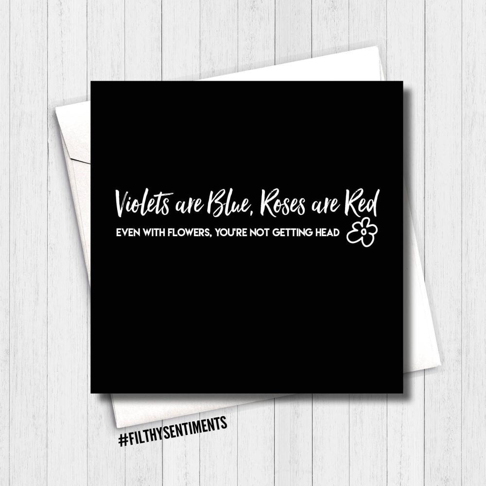Violets are blue card VAB281 - G0089