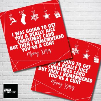 CHRISTMAS I REMEMBERED RED CHRISTMAS CARD PACK - FS355