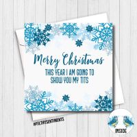 Merry Christmas Show my tits Card - FS377