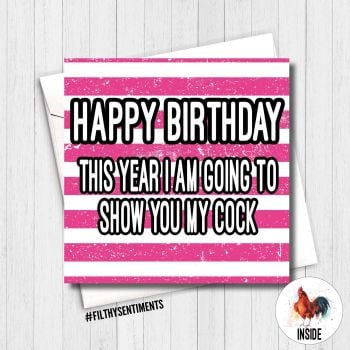 Birthday Show my Cock Card - FS380