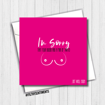 Rude Get Well Soon Cards Funny No Sympathy Banter Greeting Cards for Him Profanity Cards for Him for Boyfriend Husband Fianc/é Fianc/ée LGBTQ LGBT Gifts Comedy PC797