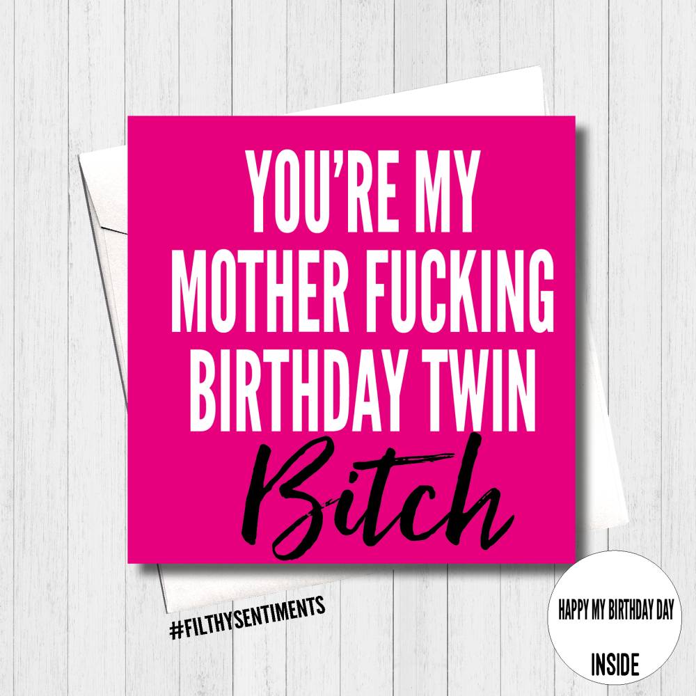 Birthday Twin Card - FS437