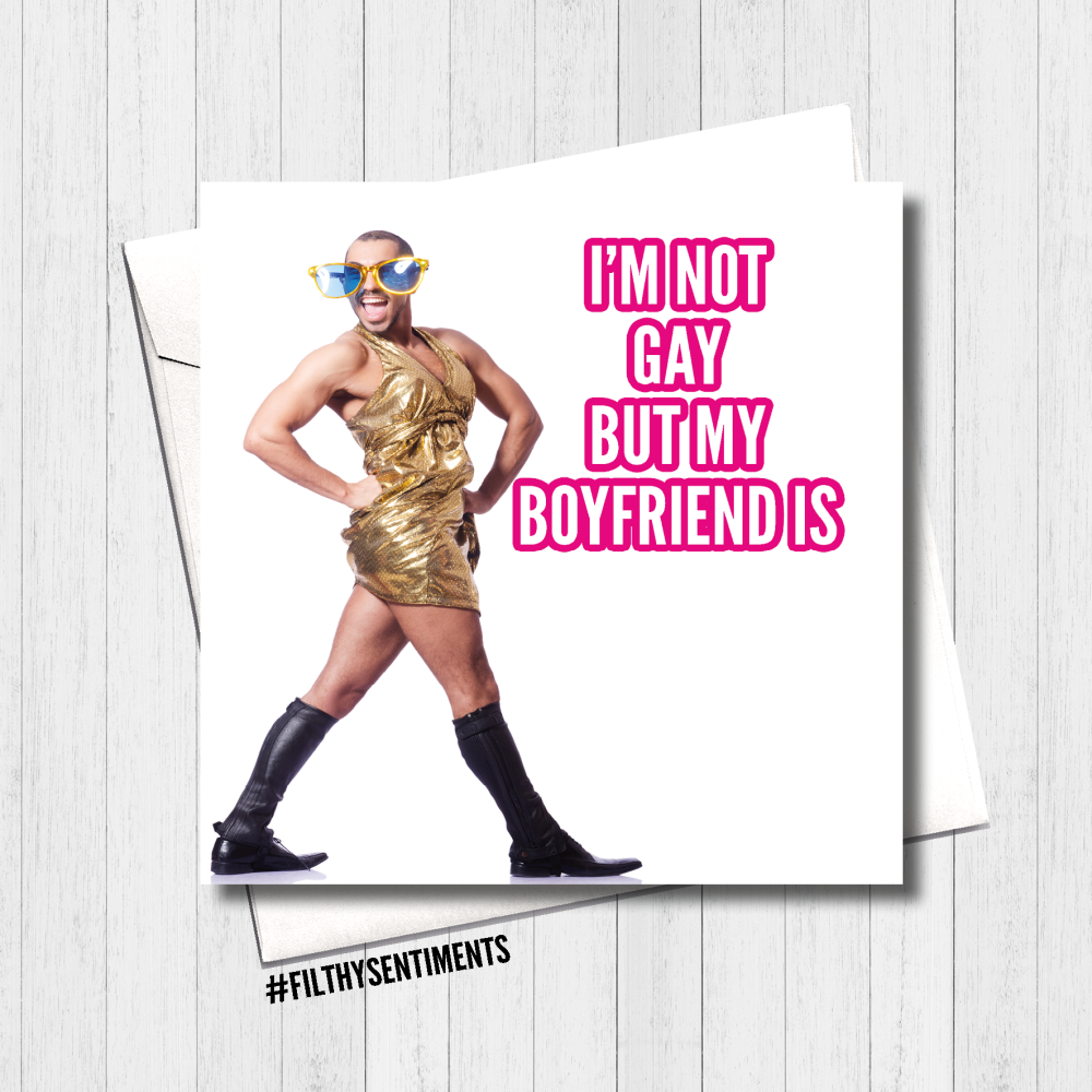 I'm Not Gay Card - FS423