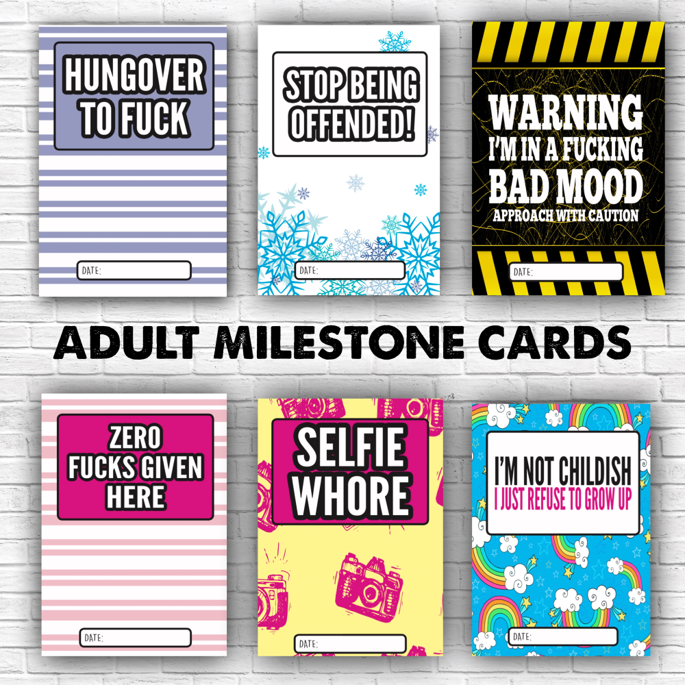 Luisa Adult Milestone Cards By Luisa - E31